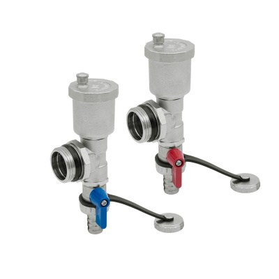 Регулируемый концевой фитинг Alato 1" с дренажным вентилем, автоматический воздухоотводчик (0304-0025)