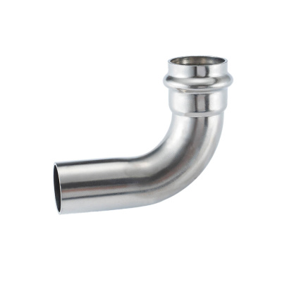 Угольник Gappo 22x22 90° (раструб–труба) нержавеющая сталь (G1114.2222)