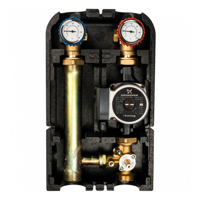 Насосная группа STOUT с 3-х ходовым приводным смесителем 1" с насосом Grundfos UPSO 25-65 (SDG-0003-002502)